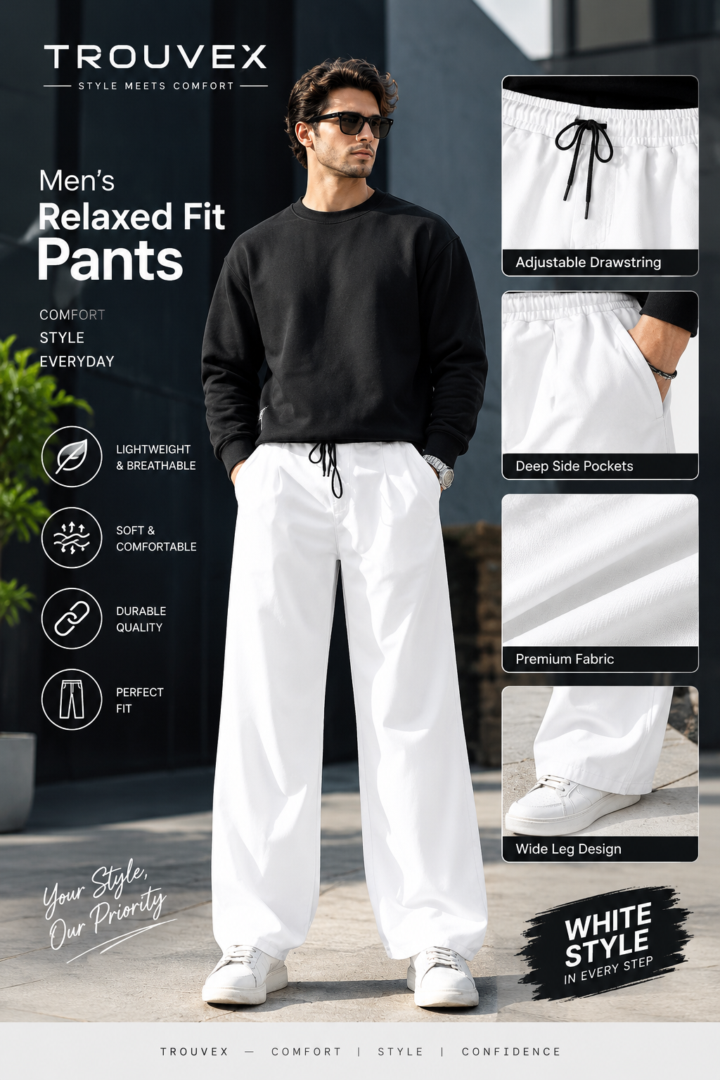 Pack Of 3 Trousers